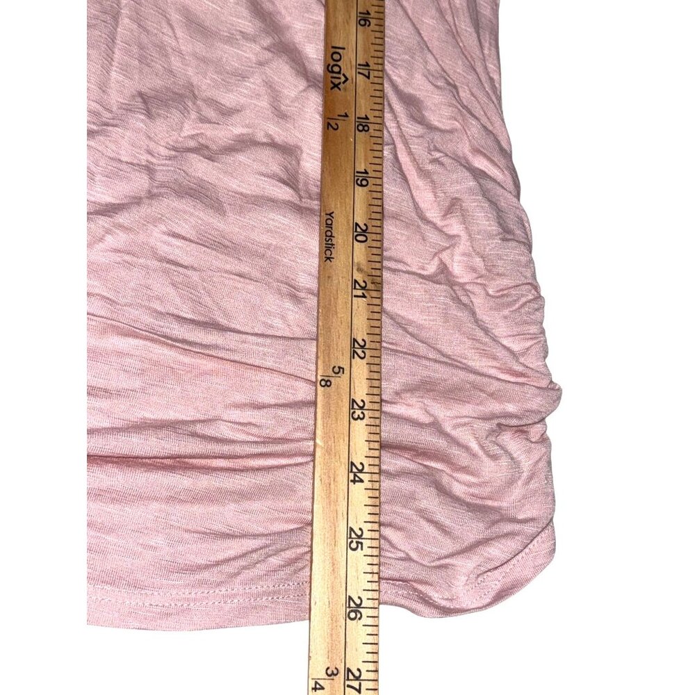 Loveappella Pinkblush Womens Maternity Racerback Tank Top Pink Rayon XS - Picture 6 of 7